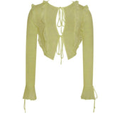 Ruffle Long Sleeve Top